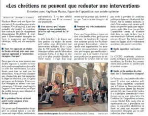 Article paru dans le le Luxemburger Wort, le 30 aout 2013